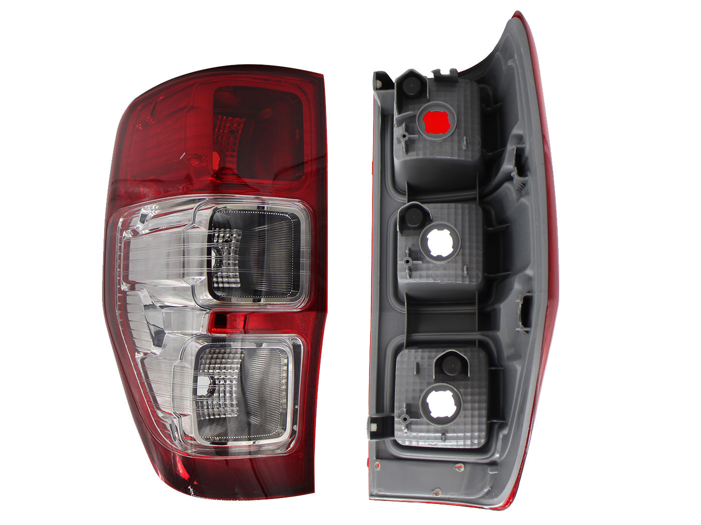 Calavera Izquierda FORD Ranger 2013-2022 Sin Arnés Rojo Blanco