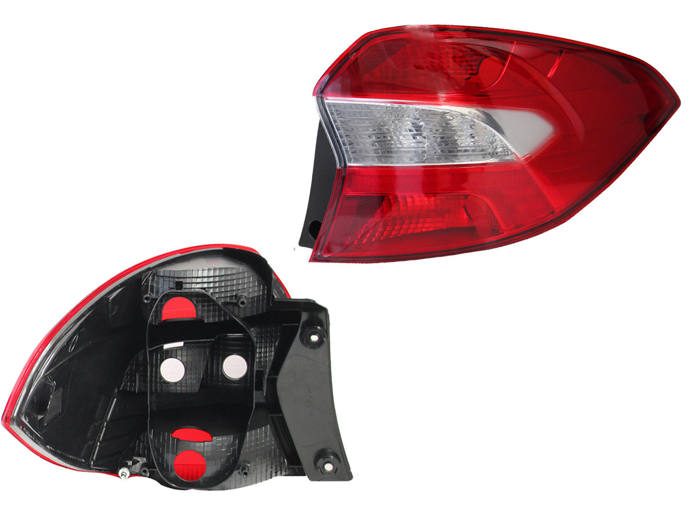 Calavera Derecha FORD FIGO 4 Puertas 2019-2022 Sin Arnés Rojo Blanco