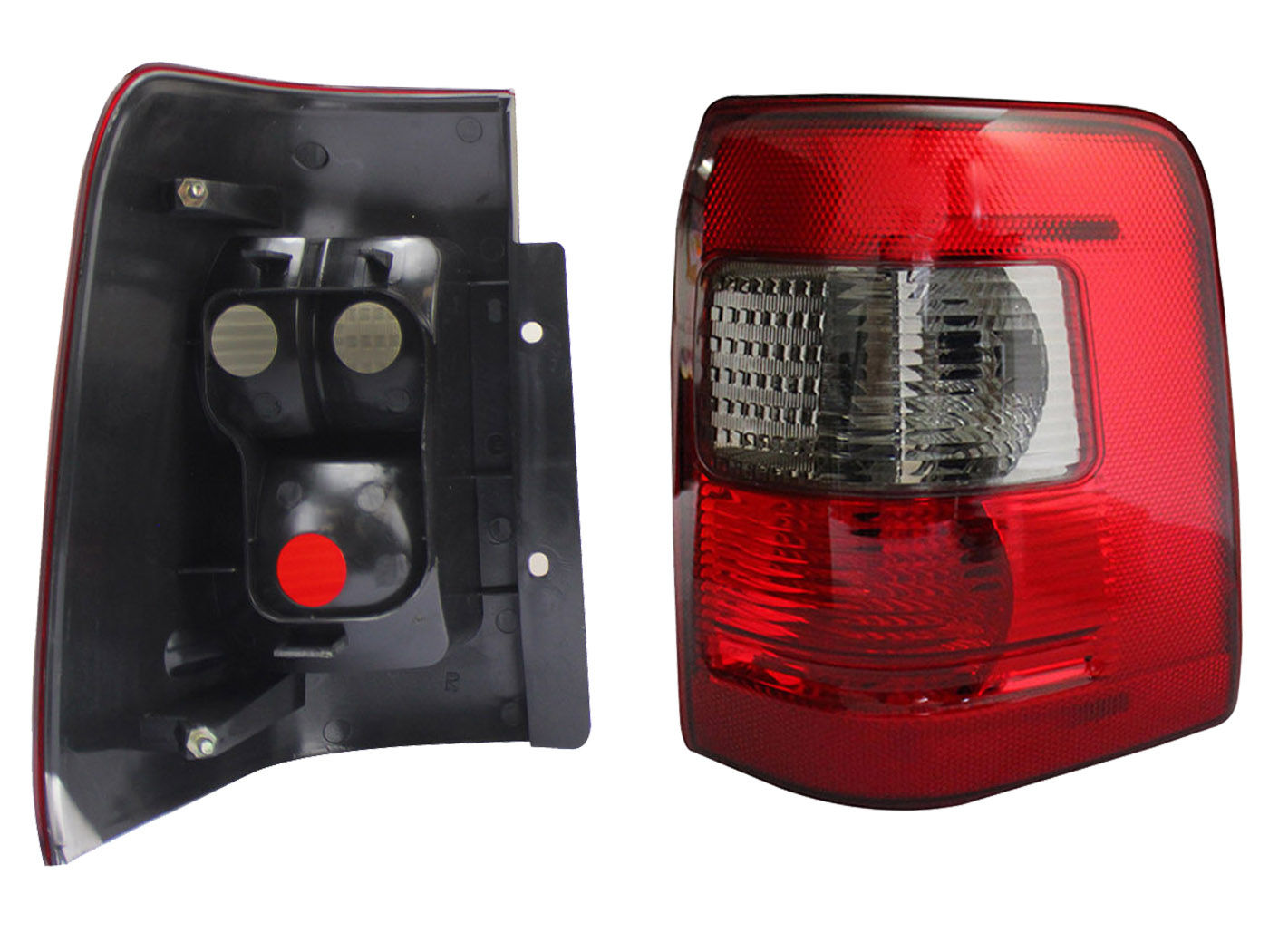 Calavera Derecha FORD Ecosport 2004-2007 Sin Arnés Oscura Ahumado Rojo