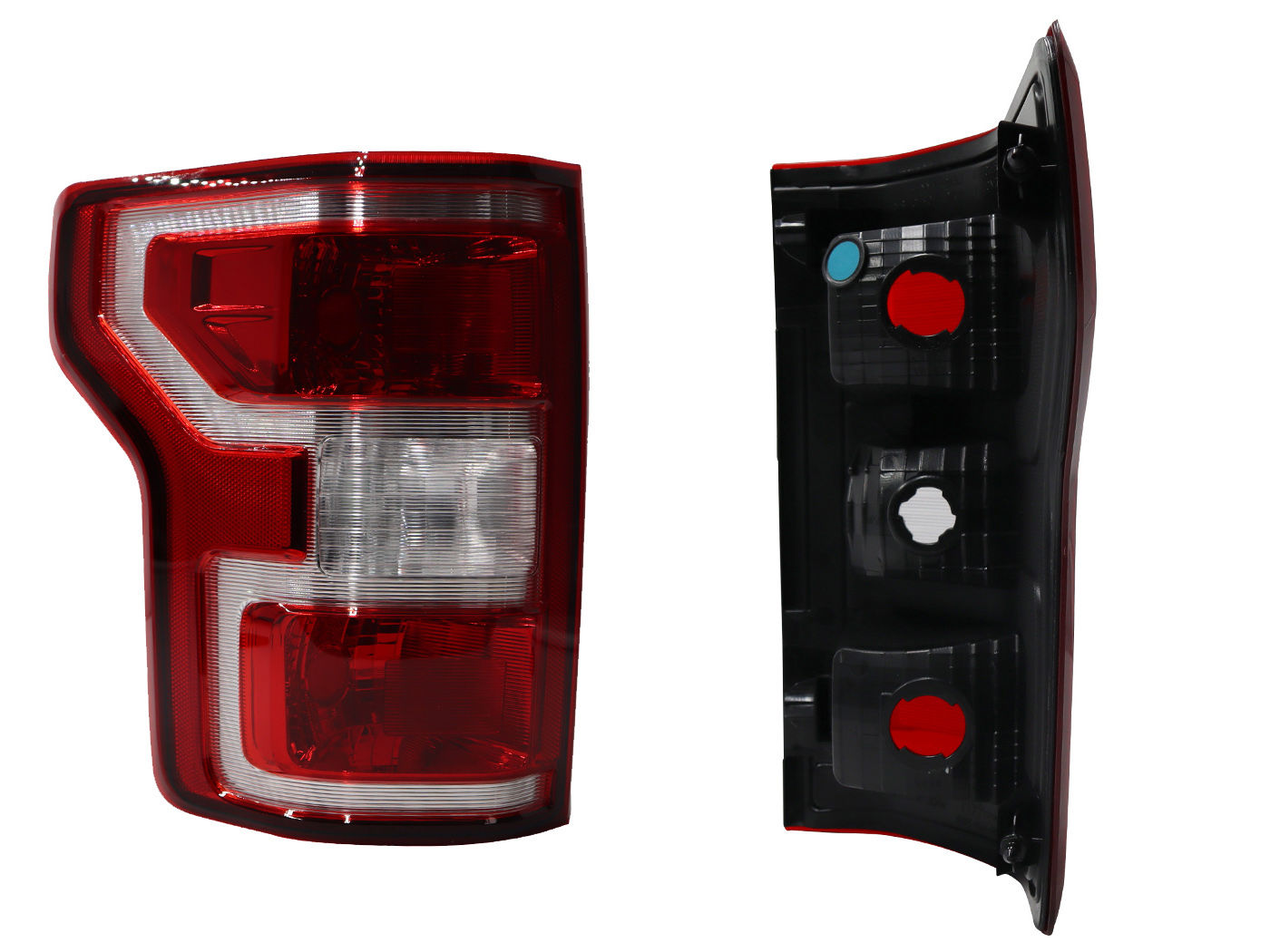Calavera Izquierda FORD F-150 2018-2020 Sin Arnés Rojo Blanco