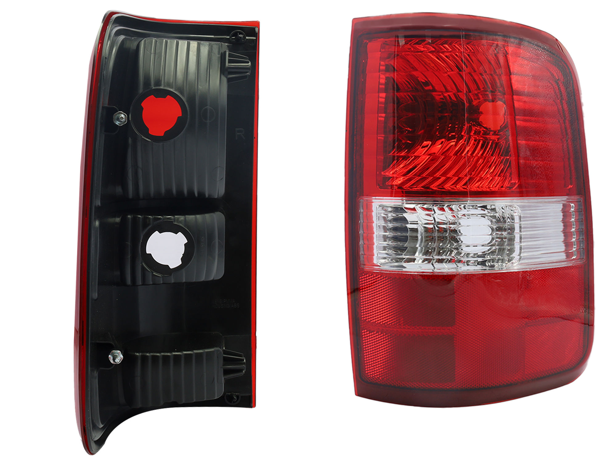 Calavera Derecha FORD LOBO 2004-2008 Sin Arnés Rojo Blanco