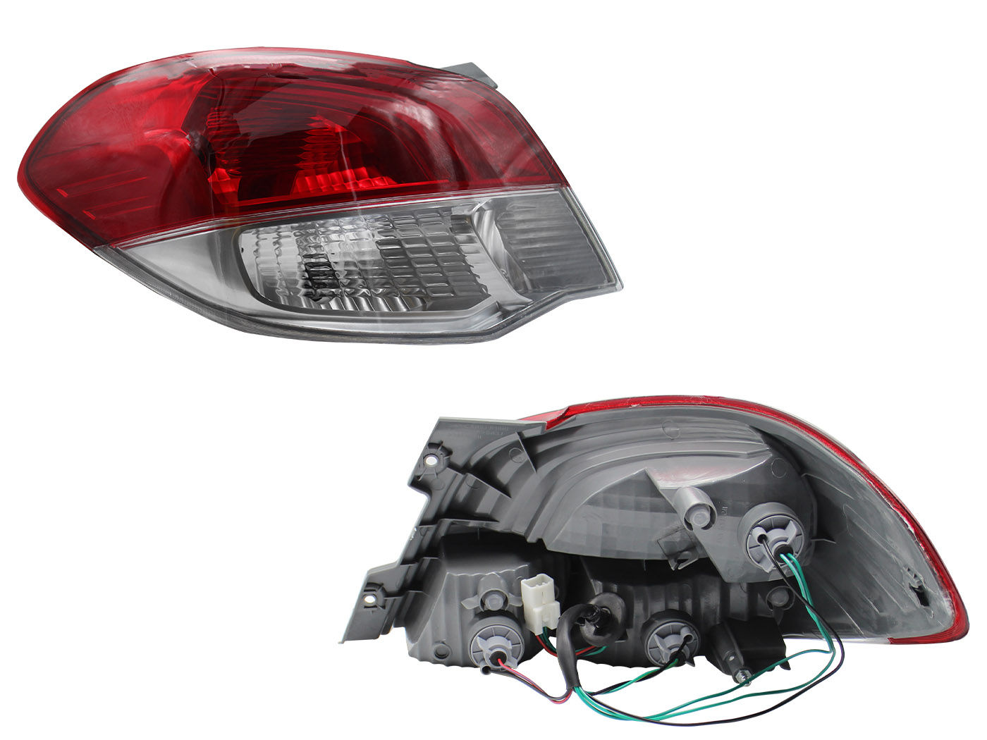 Calavera Izquierda Chrysler / Dodge Attitude 2015-2024 Con Arnés Rojo Blanco