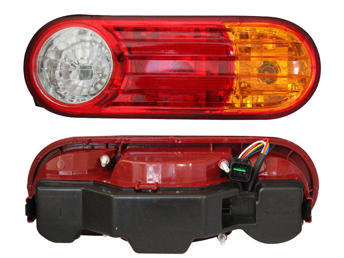 Calavera Derecha Chrysler / Dodge H-100 2006-2010 Con Arnés Rojo Blanco Ámbar