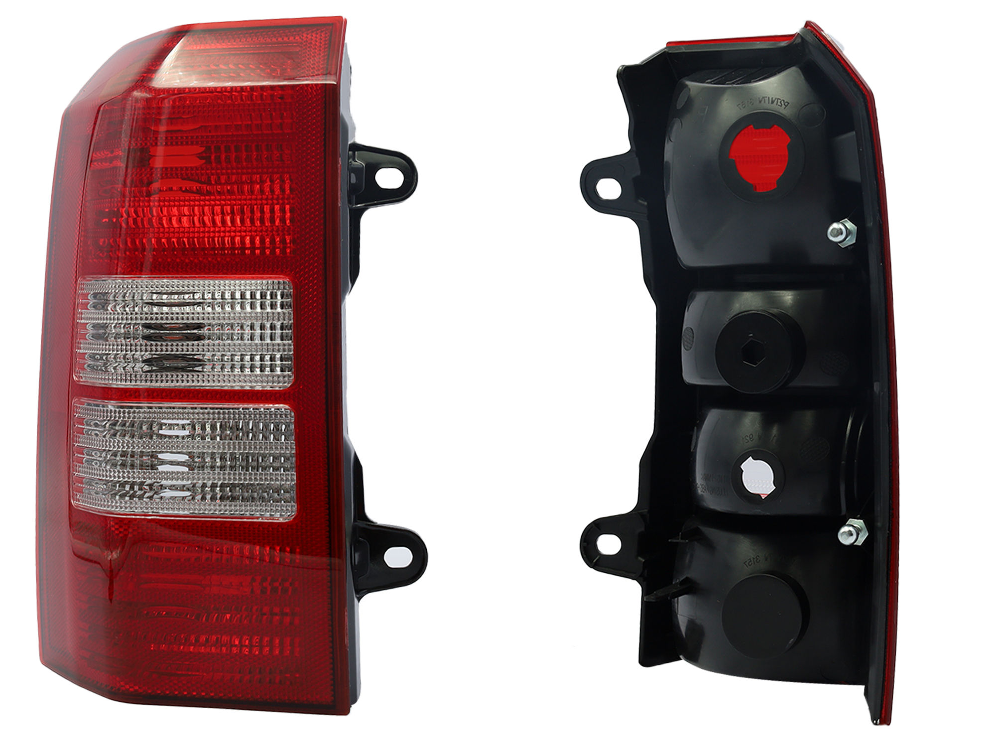 Calavera Izquierda Chrysler / Dodge Patriot Sport 2007-2017 Sin Arnés Rojo Blanco
