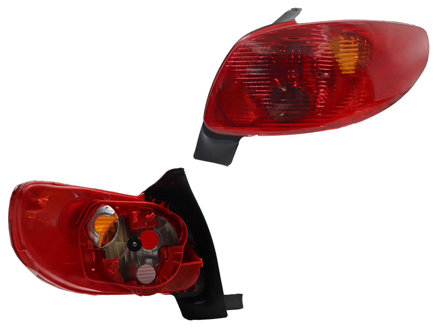 Calavera Derecha Peugeot Pg-206 2004-2009 Sin Arnés Rojo