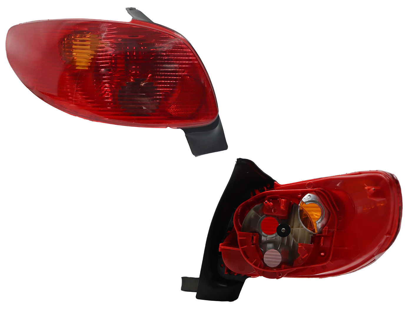 Calavera Izquierda Peugeot Pg-206 2004-2009 Sin Arnés Rojo