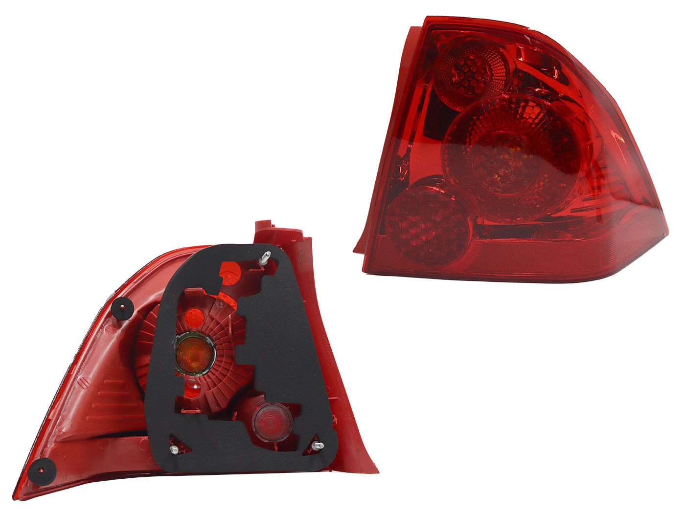 Calavera Derecha Peugeot Pg-307 4 Puertas 2006-2009 Con Arnés Rojo