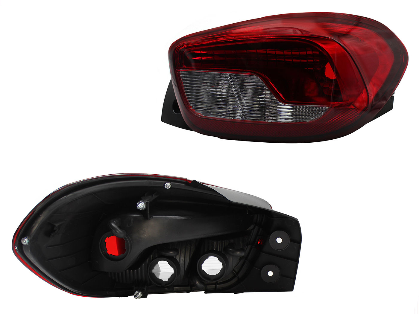 Calavera Derecha Renault KWID 2019-2022 Sin Arnés Oscura Rojo Blanco