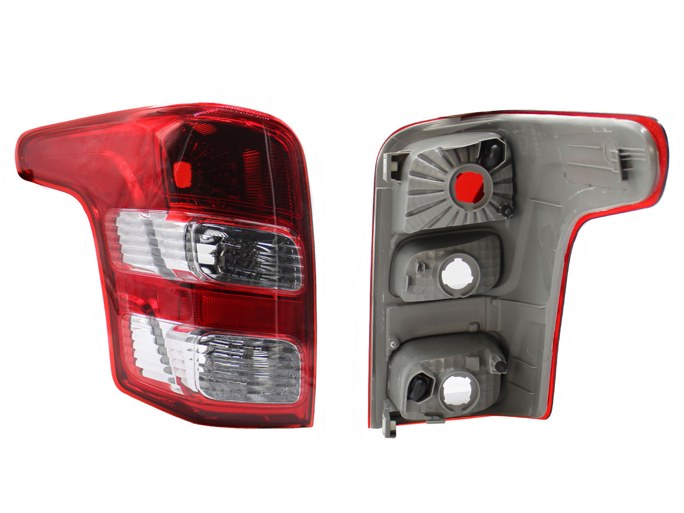 Calavera Izquierda Mitsubishi L200 2016-2019 Sin Arnés Rojo Blanco