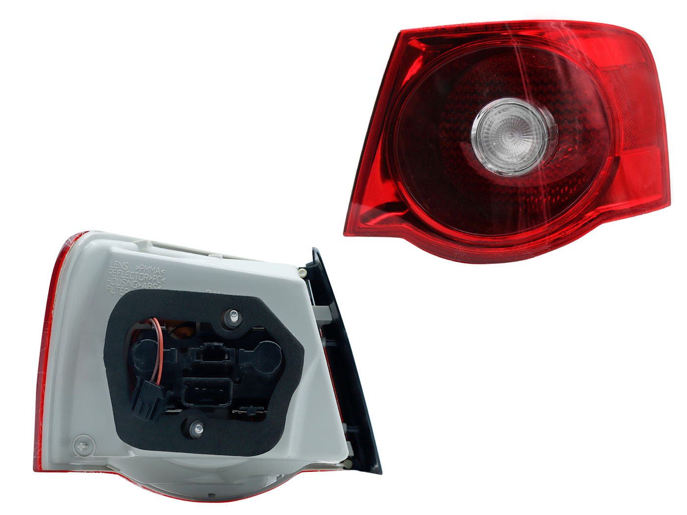 Calavera Izquierda Renault Sandero/stepway 2016-2019 Sin Arnés Ahumado Rojo Blanco
