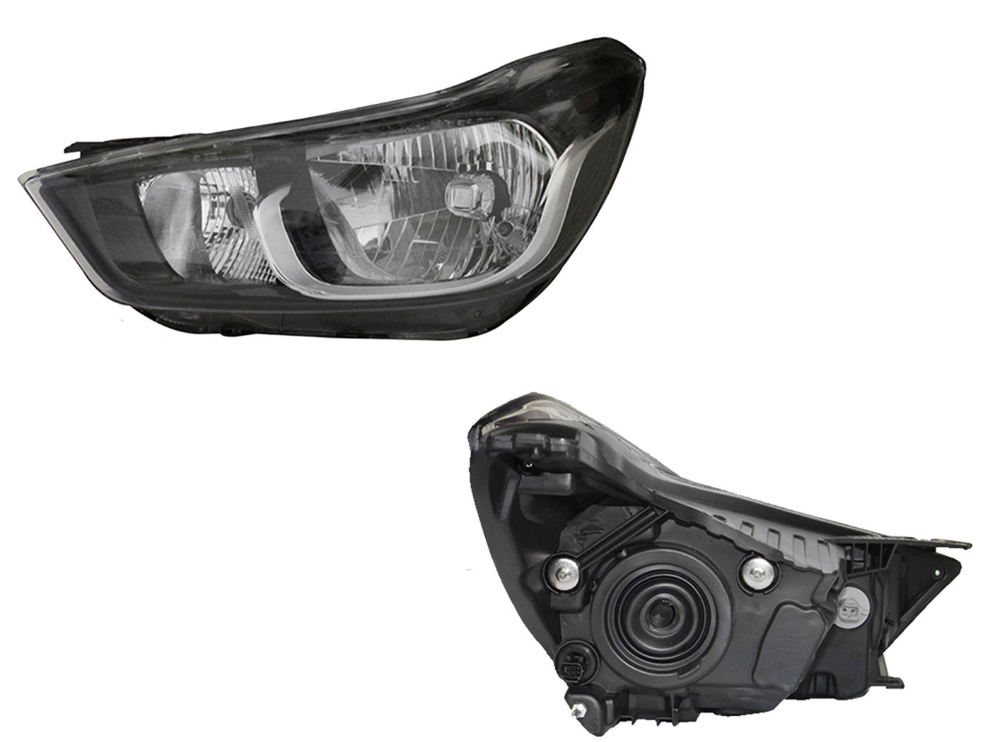 Faro Izquierdo Chevrolet SPARK NG 2016-2018 Fondo Cromado