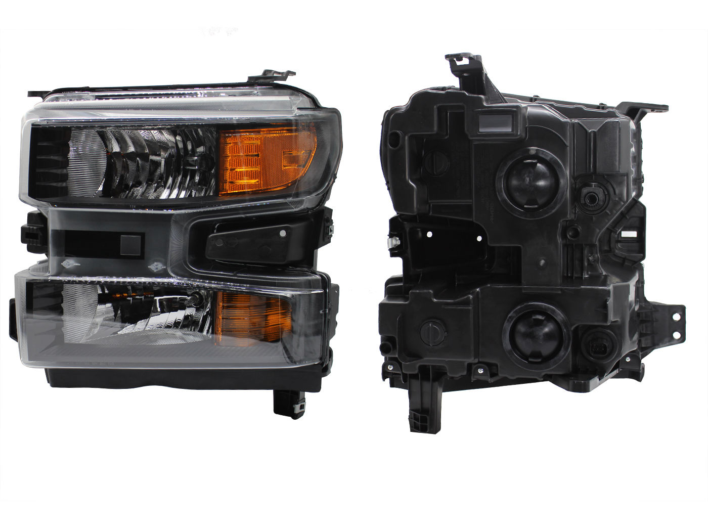 Faro Izquierdo Chevrolet SILVERADO 1500 2019-2022 Con Mica Ámbar