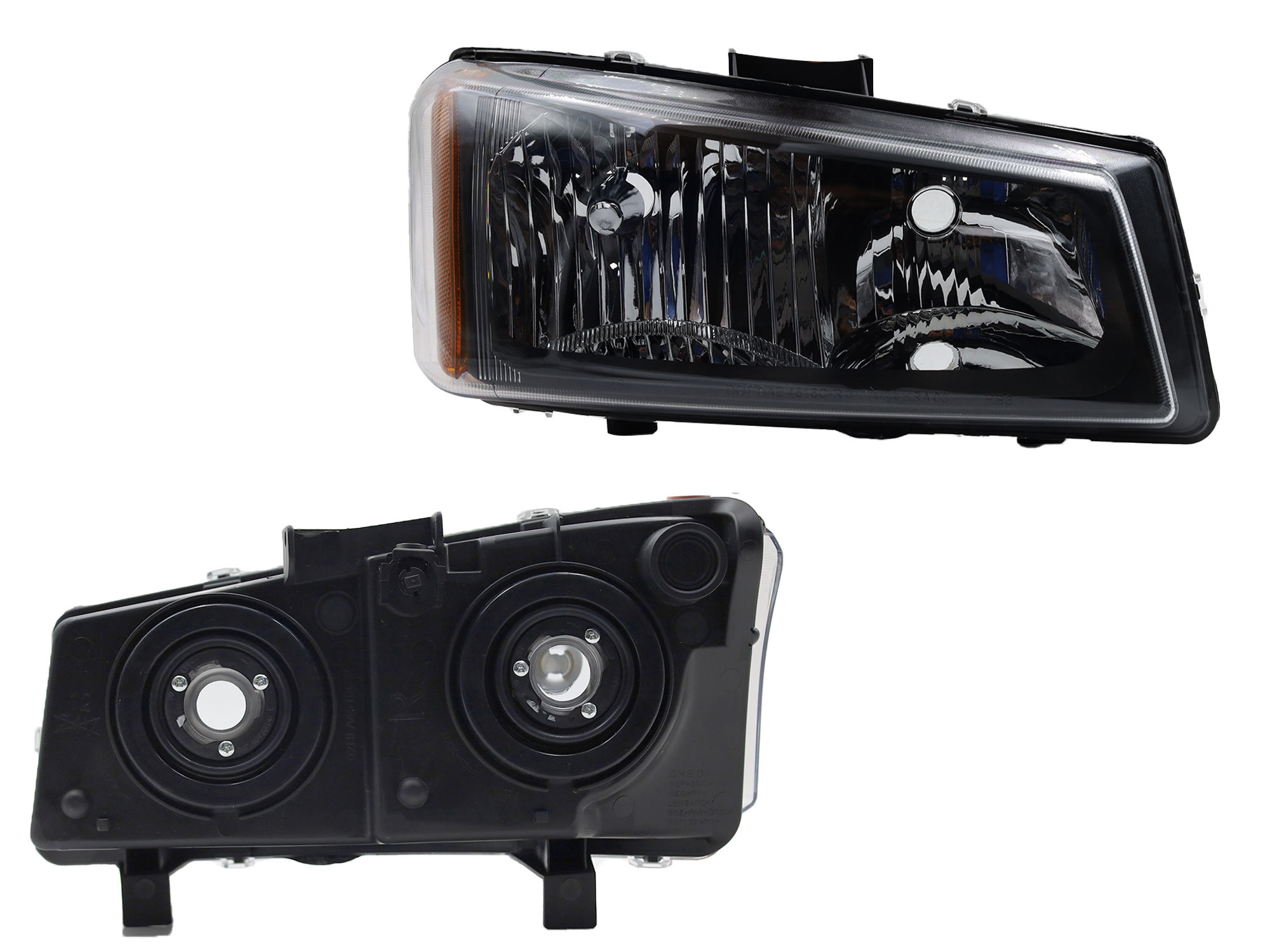 Faro Derecho Chevrolet SILVERADO 1500/2500 2003-2006 Con Mica Ámbar