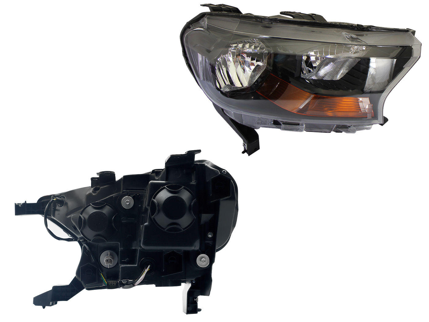 Faro Derecho Ford RANGER XL 2017-2022 Sin Motor Con Mica Ámbar