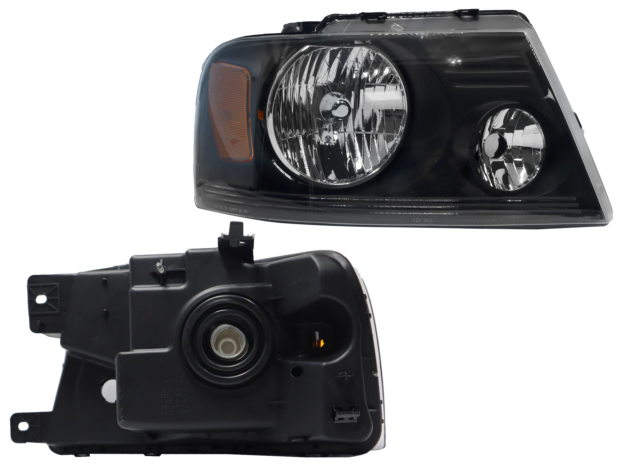 Faro Derecho Ford LOBO 2004-2008 Con Mica Ámbar