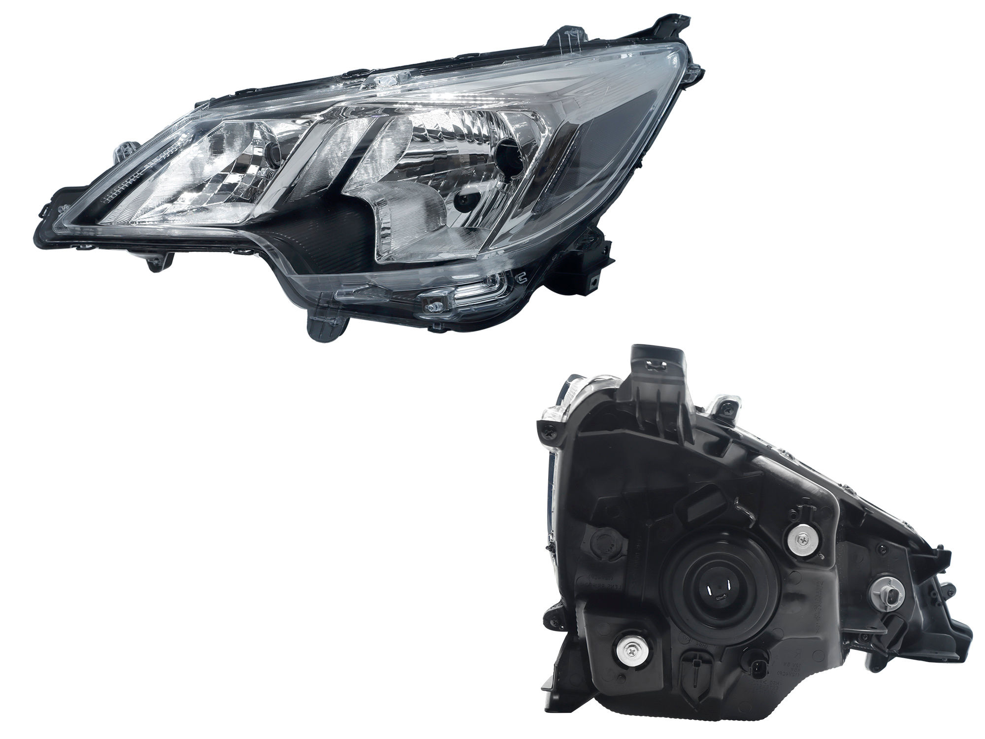 Faro Izquierdo Mitsubishi MIRAGE G4 4 Puertas 2021-2024 Fondo Cromado