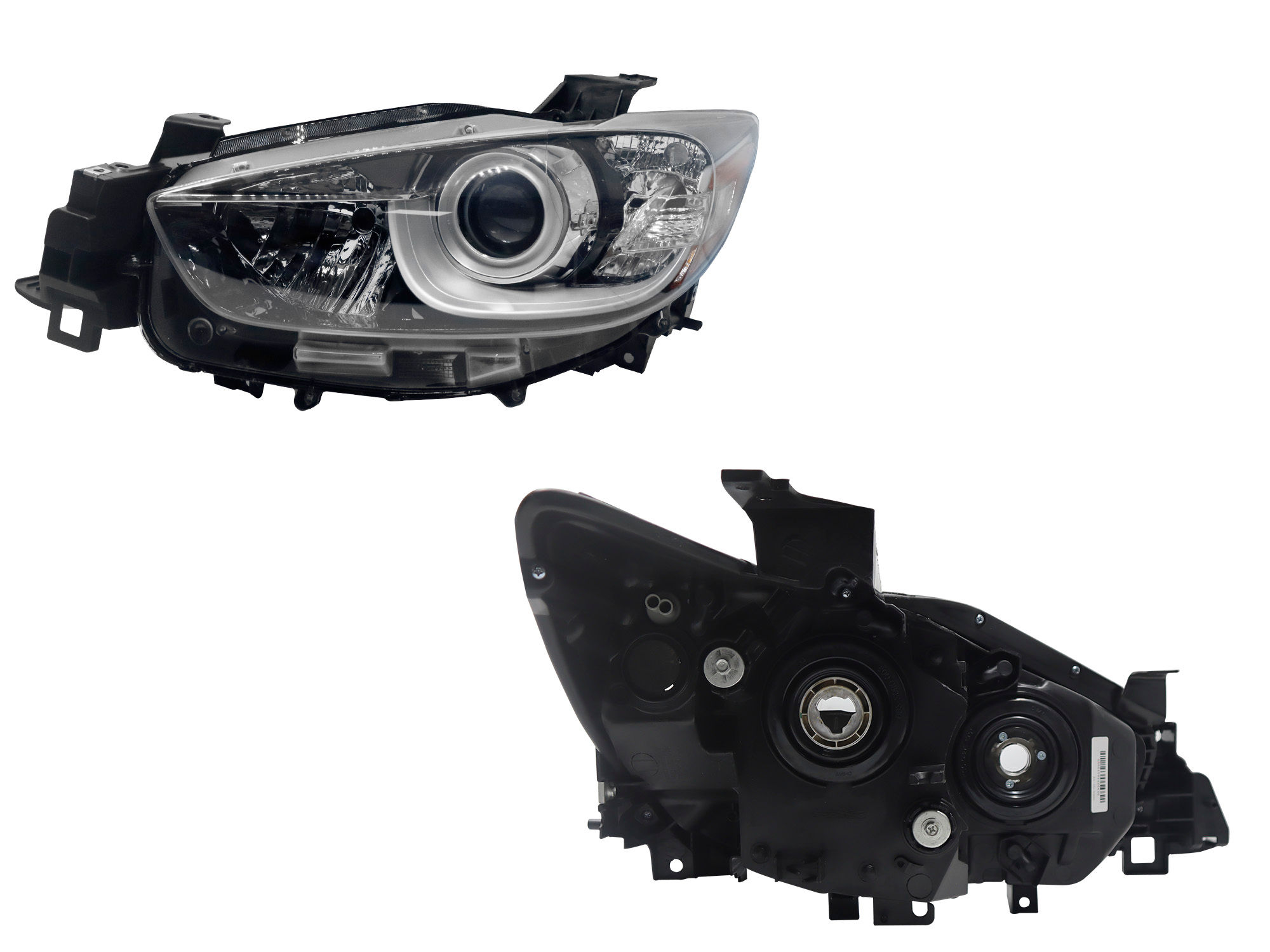 Faro Izquierdo Mazda CX-5 2013-2017 Con Lupa Con Mica Ámbar