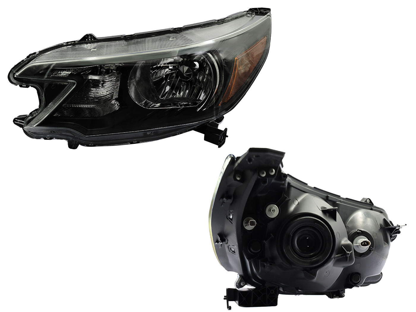 Faro Izquierdo Honda CR-V 2012-2014 Con Mica Ámbar