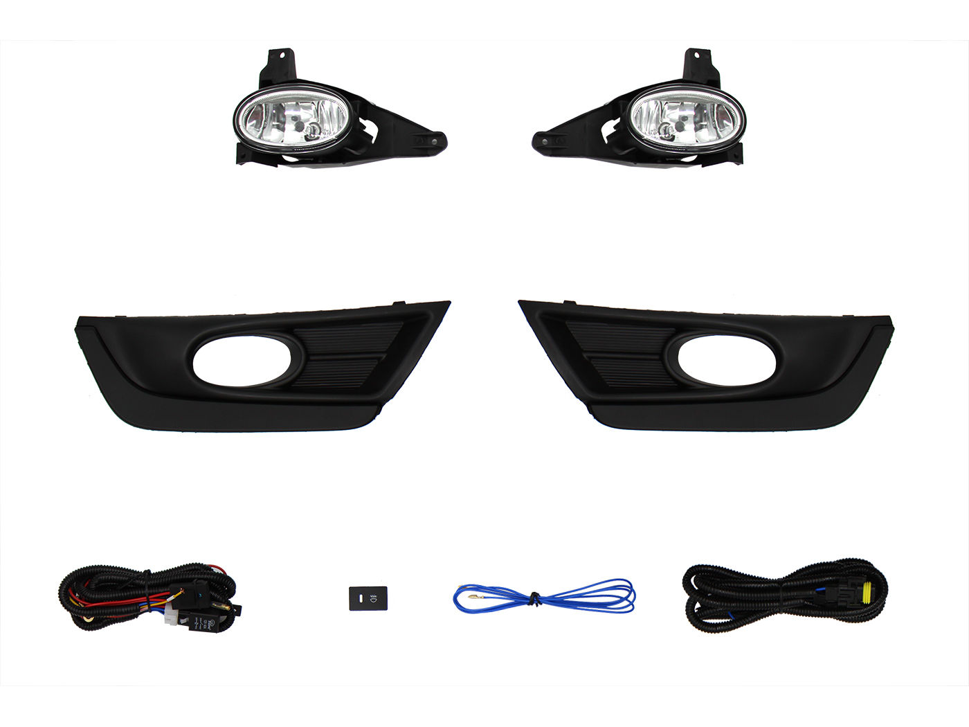 Kit Faro Aux C/Cables C/Rejillas Negras C/Focos Honda Cr-V 2017 2019