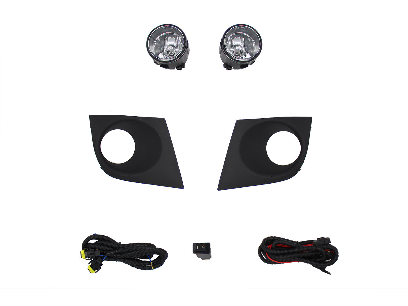 Kit Faro Aux C/Cables C/Rejillas Negras C/Focos Nissan Tiida 2006 2017