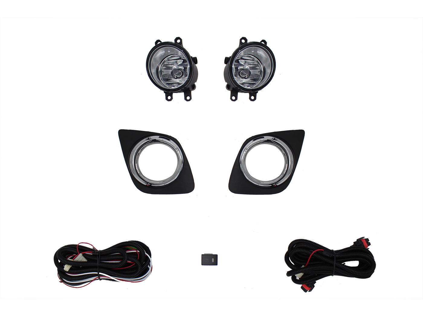 Kit Faro Aux C/Cables C/Rejillas Arillo Cromo C/Focos Toyota Rav-4 2009 2012