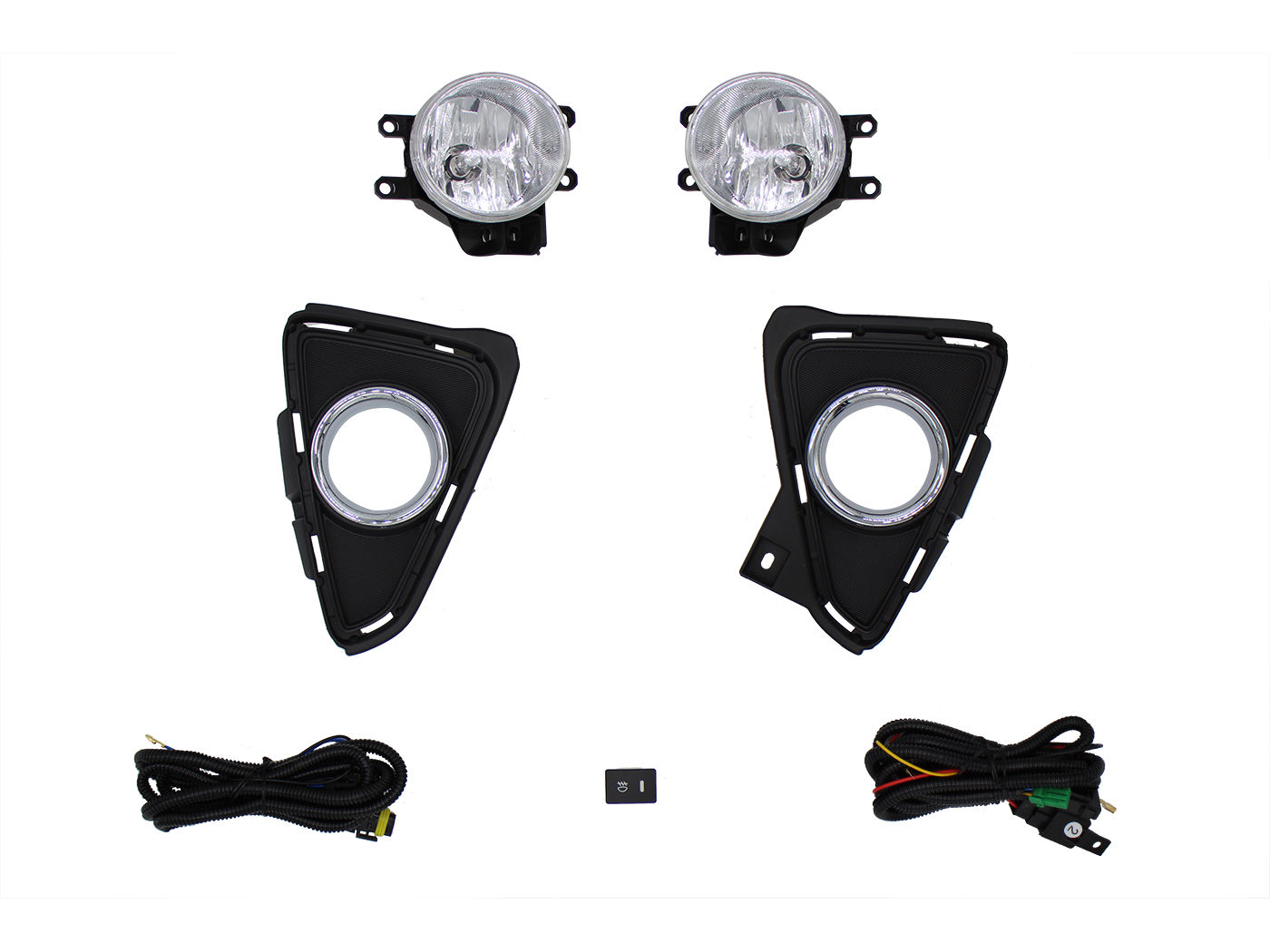 Kit Faro Aux C/Cables C/Rejillas Arillo Cromo C/Focos Toyota Rav-4 2016 2018
