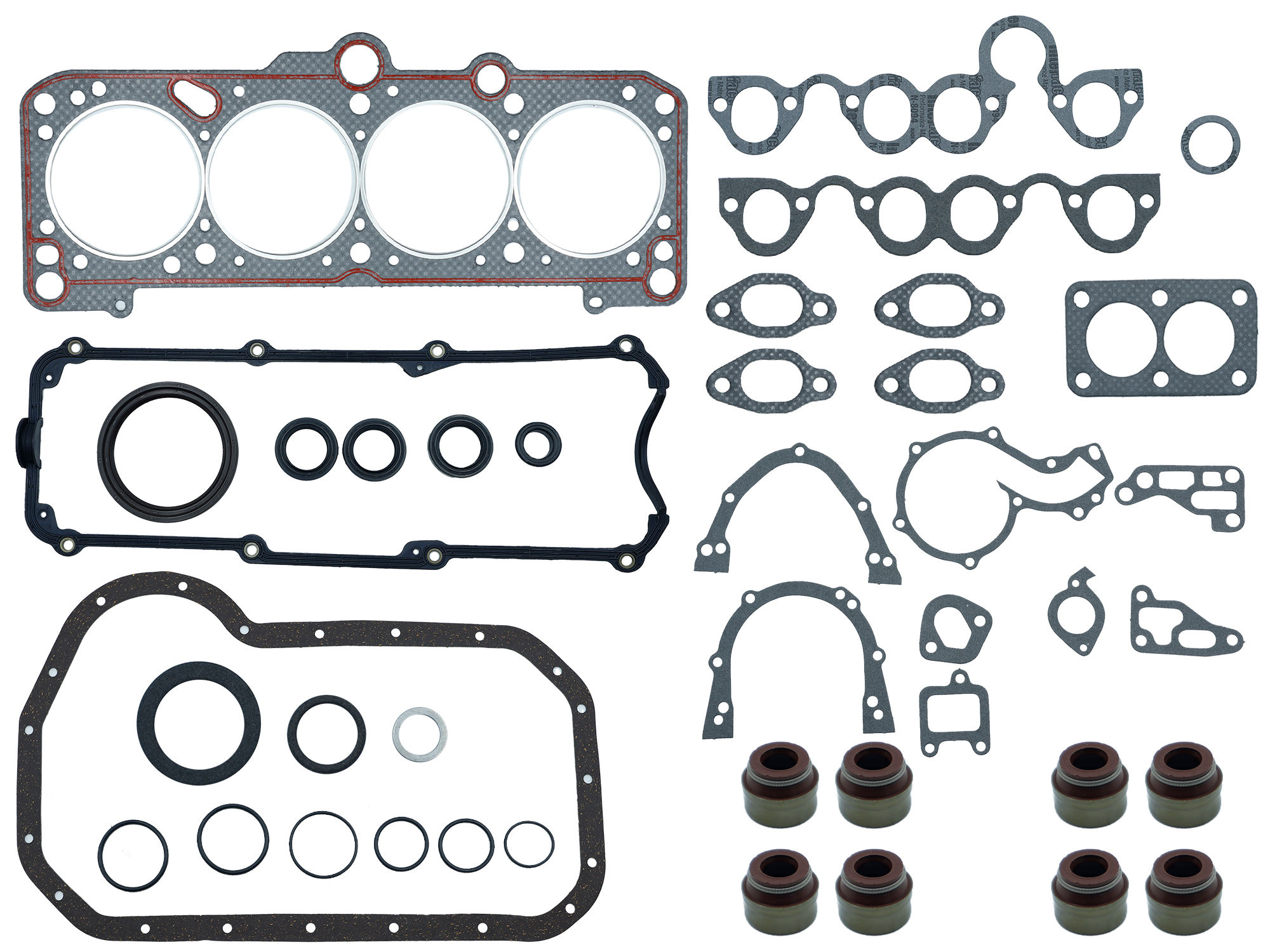 Junta Motor Completa Grafitada 8Val Aeg/Avh/Azg (Vagoneta/Pick-Up 00-09/Derby) Volkswagen Pointer 1.8L 1998 2009