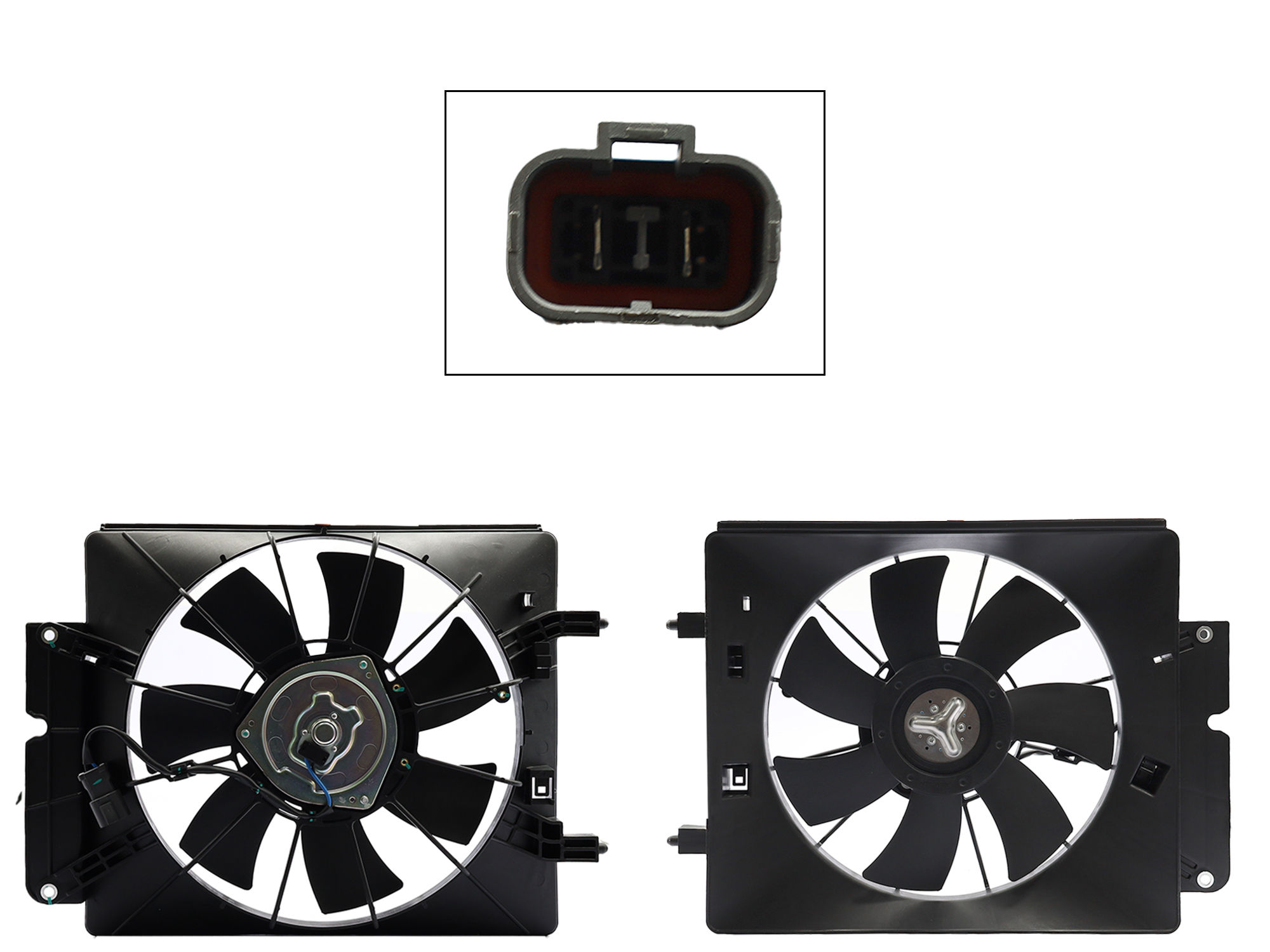 Motoventilador Honda CR-V 2.4L 2002-2006 Con Aire 2 Pines Con Tolva Sin Resistencia