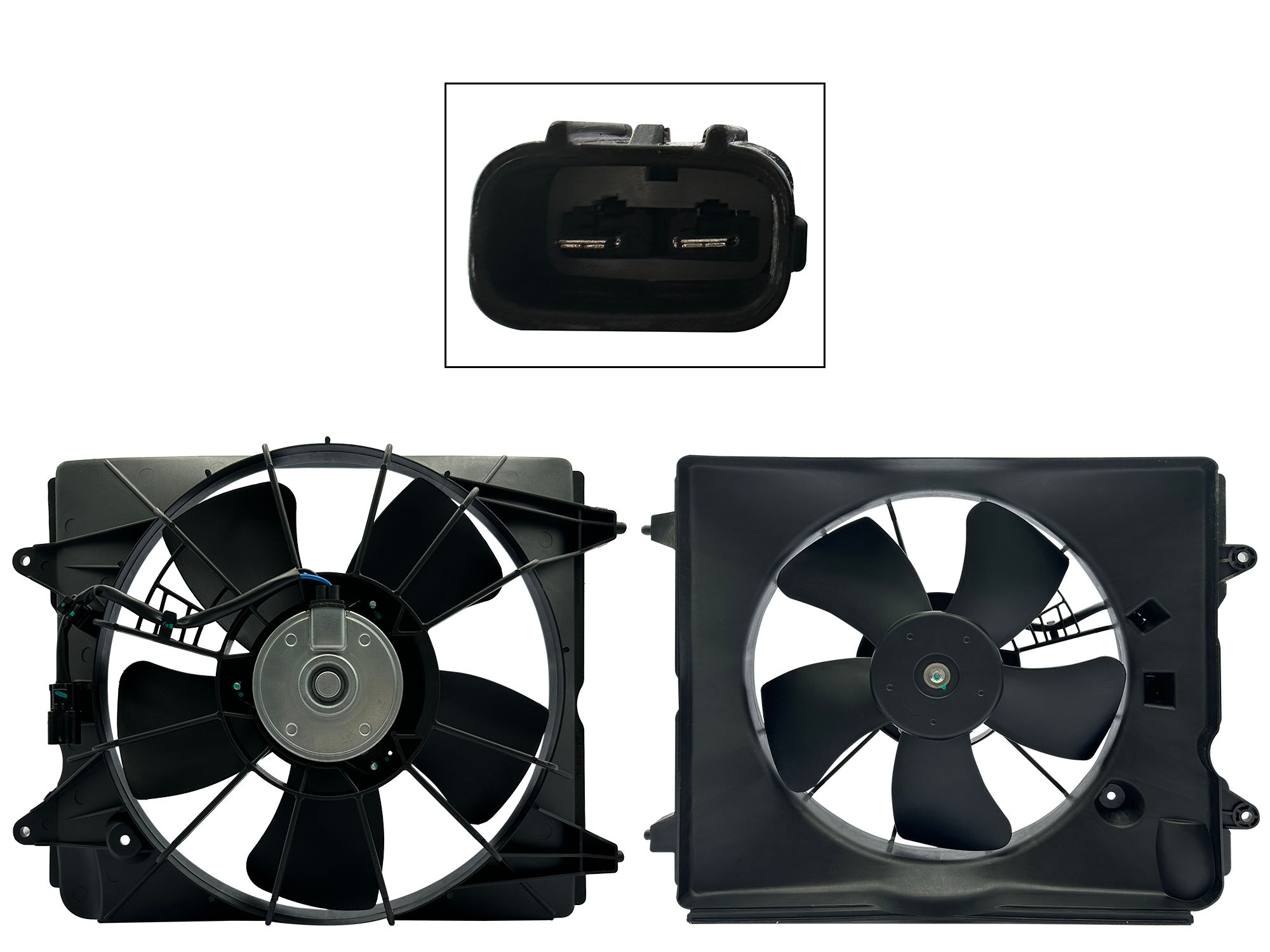 Motoventilador Honda CR-V 2.4L 2012-2016 2 Pines Con Tolva Con Resistencia