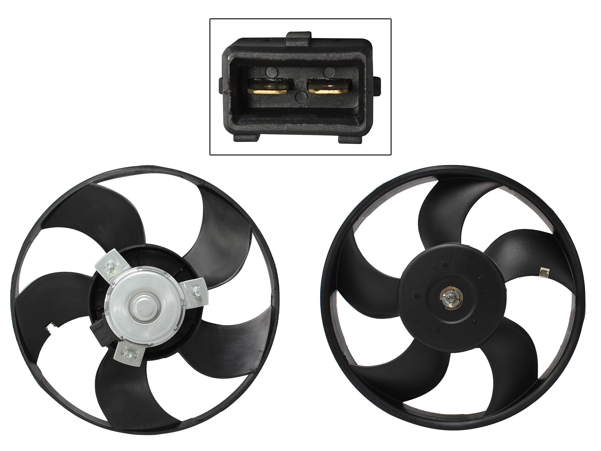 Motoventilador Volkswagen Pointer 1.8L 1998-2009 Sin Aire 2 Pines Sin Tolva Sin Resistencia