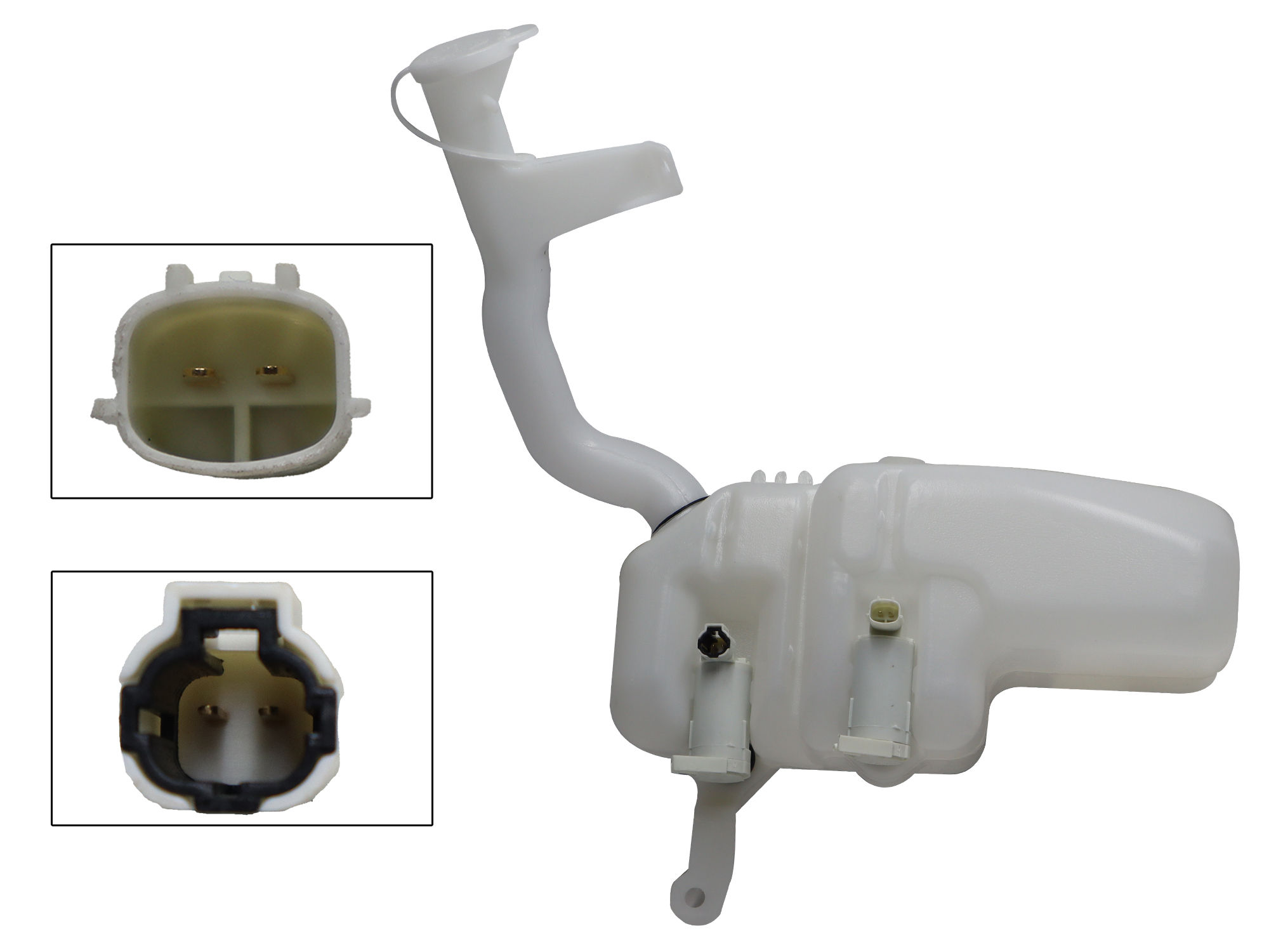 Deposito Limpiadores C/Tapon C/2Motores (D-22 4Wd 2.5L/Frontier 98-15) Nissan Np-300 (D-22) 2Wd 2.4L 2008 2015