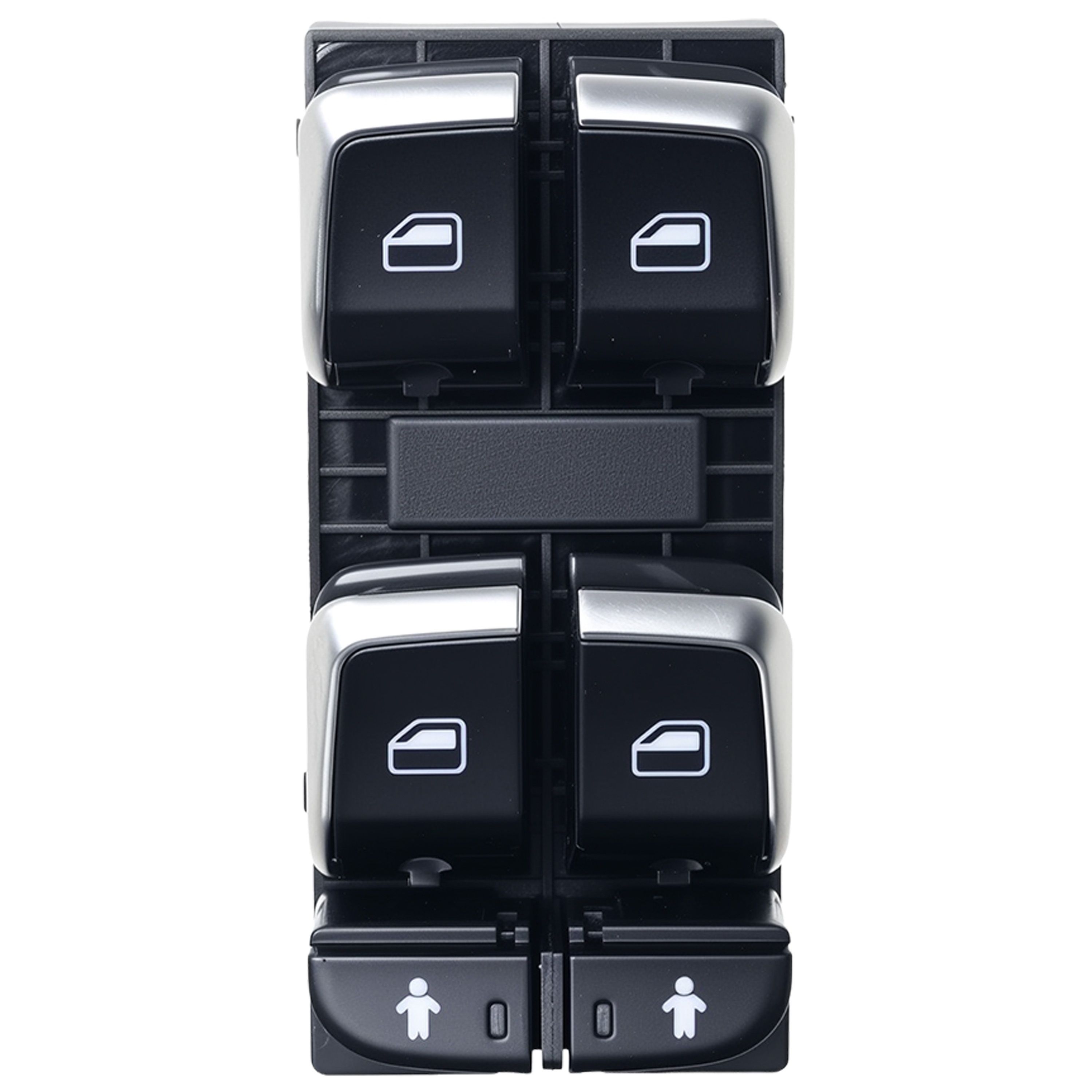Control De Elevador Audi A3 2013-2018 Negro Filo Plata 6 Teclas 2010 Pins Delantera Izquierdo - imagen 2
