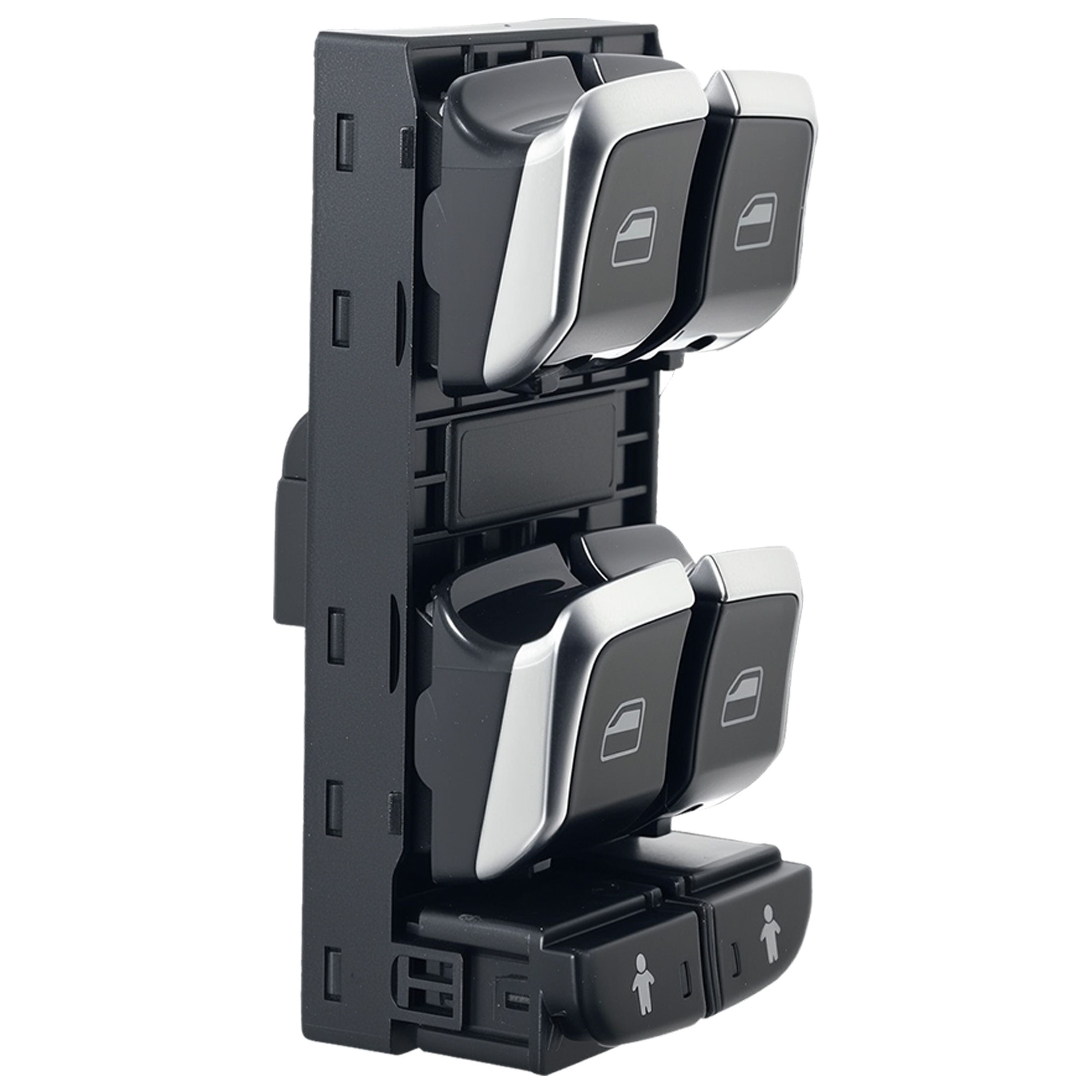 Control De Elevador Audi A3 2013-2018 Negro Filo Plata 6 Teclas 2010 Pins Delantera Izquierdo - imagen 5