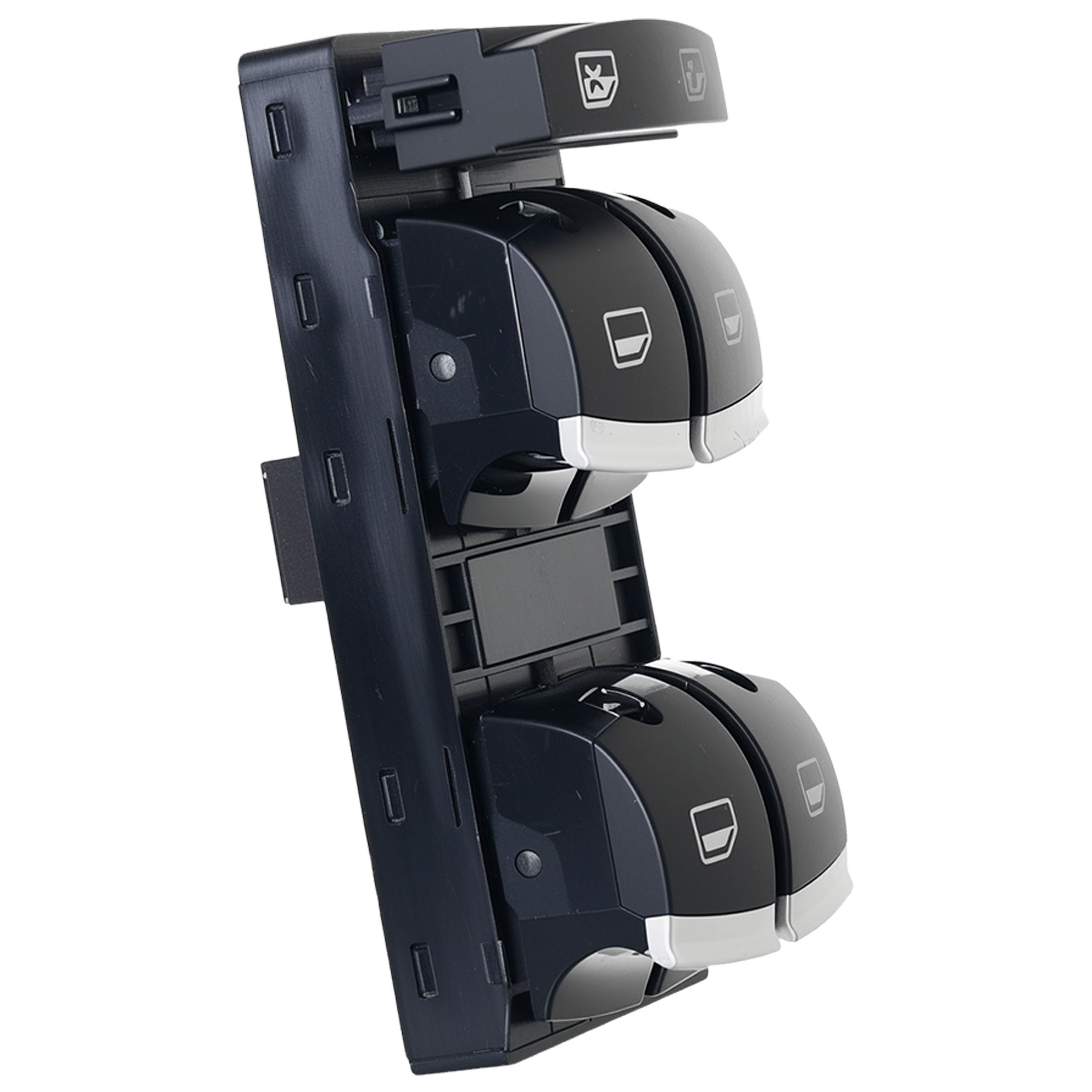 Control De Elevador Audi A3 2003-2012 Negro Filo Plata 5 Teclas 2010 Pins Delantera Izquierdo - imagen 5