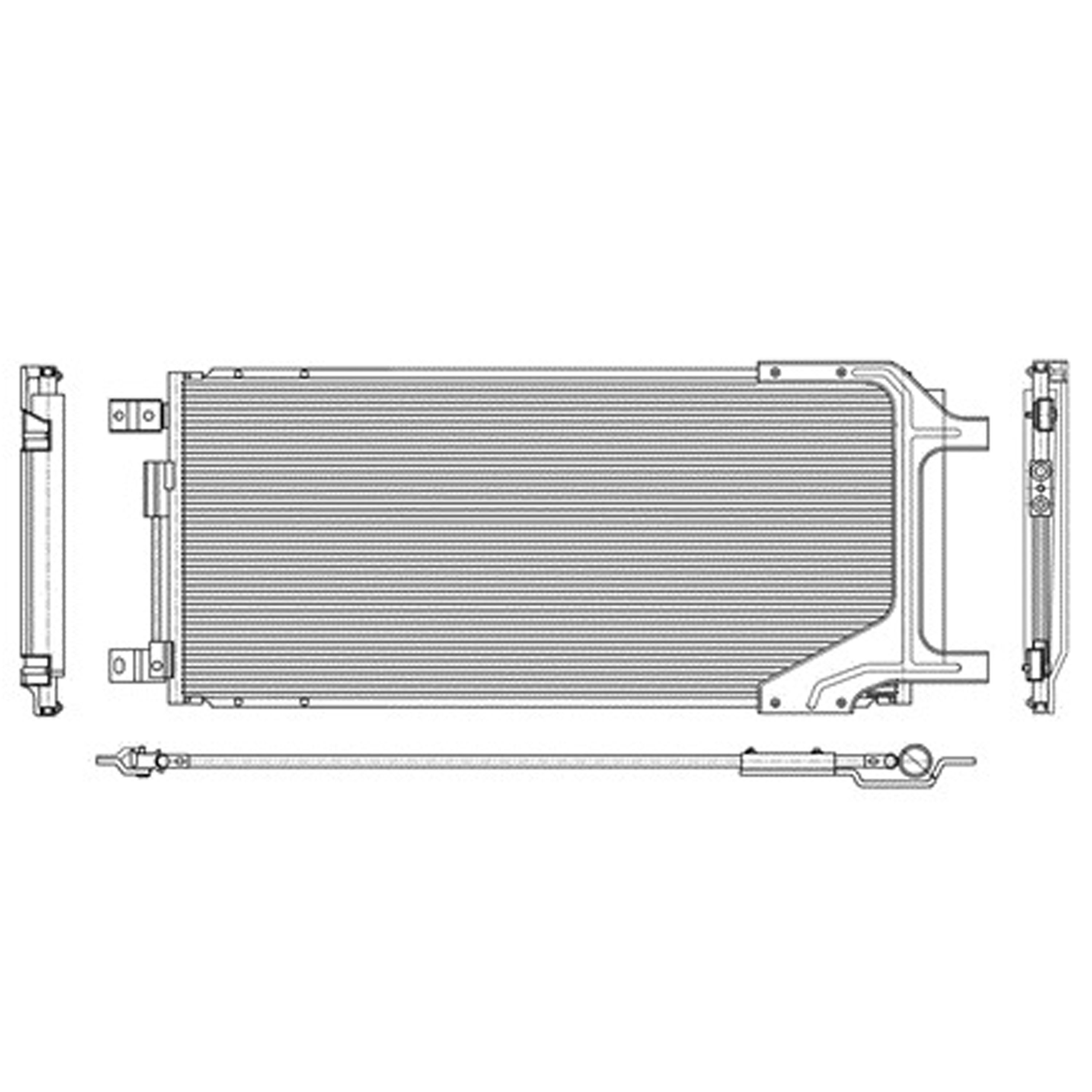 Condensador Dodge Ram 2500 2019-2024 L6 6.7/V8 6.4 Lts Aut/Std Con Secador 2030 2/5X13 4/7X12Mm Zc - imagen 2