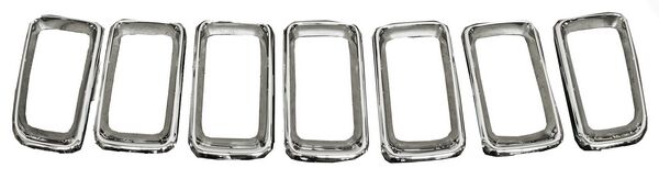 Moldura Parrilla Jeep Compass 2012-2017 Cromada 7 Piezas