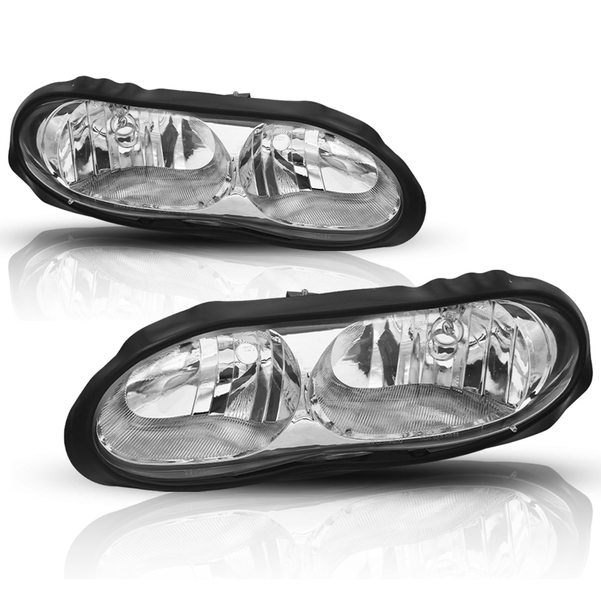 Par faros Chevrolet camaro Z28 1998–2002 Fondo Cromado