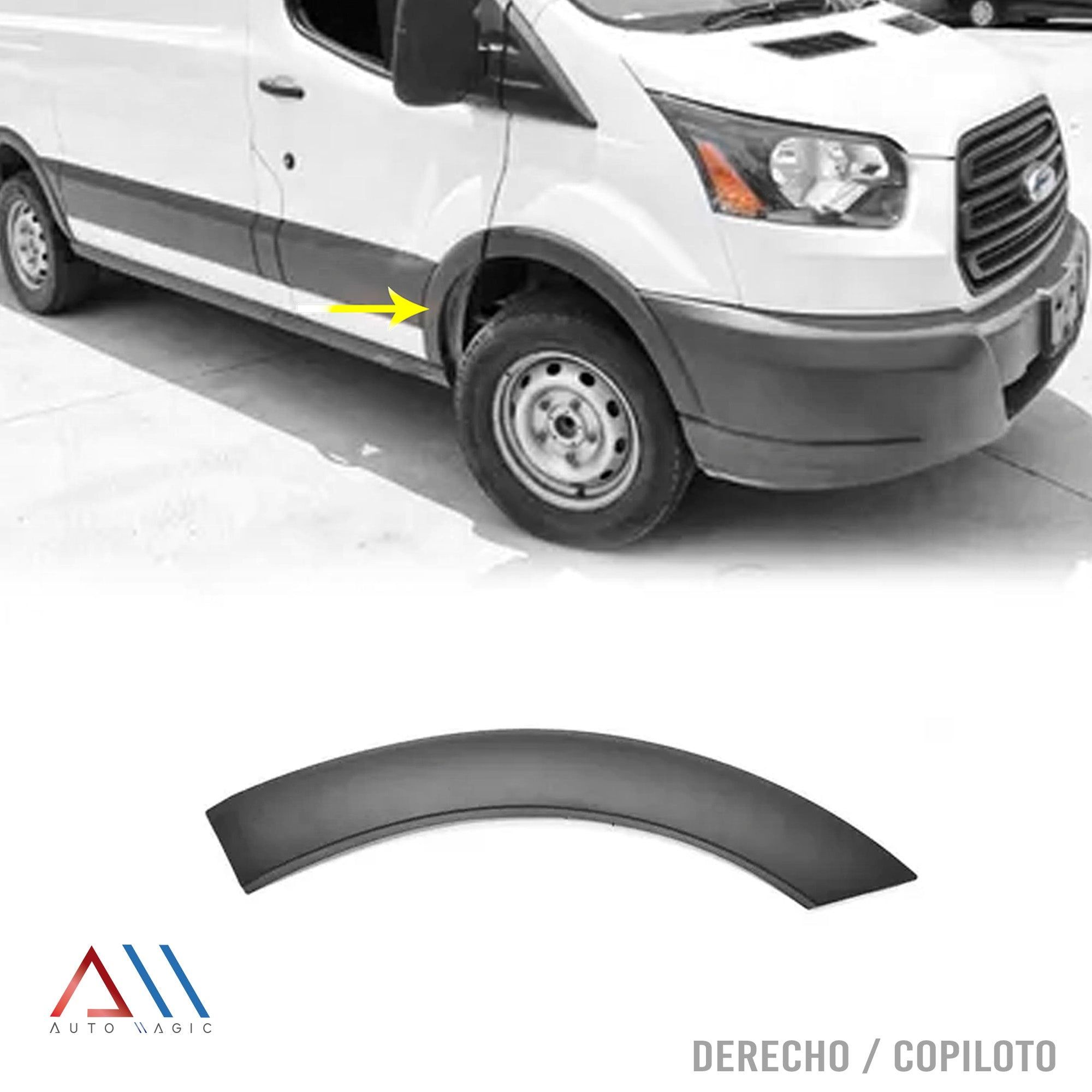 Cantonera Ford Transit Van 2014-2017 Seccion Salpicadera Delantero Derecho
