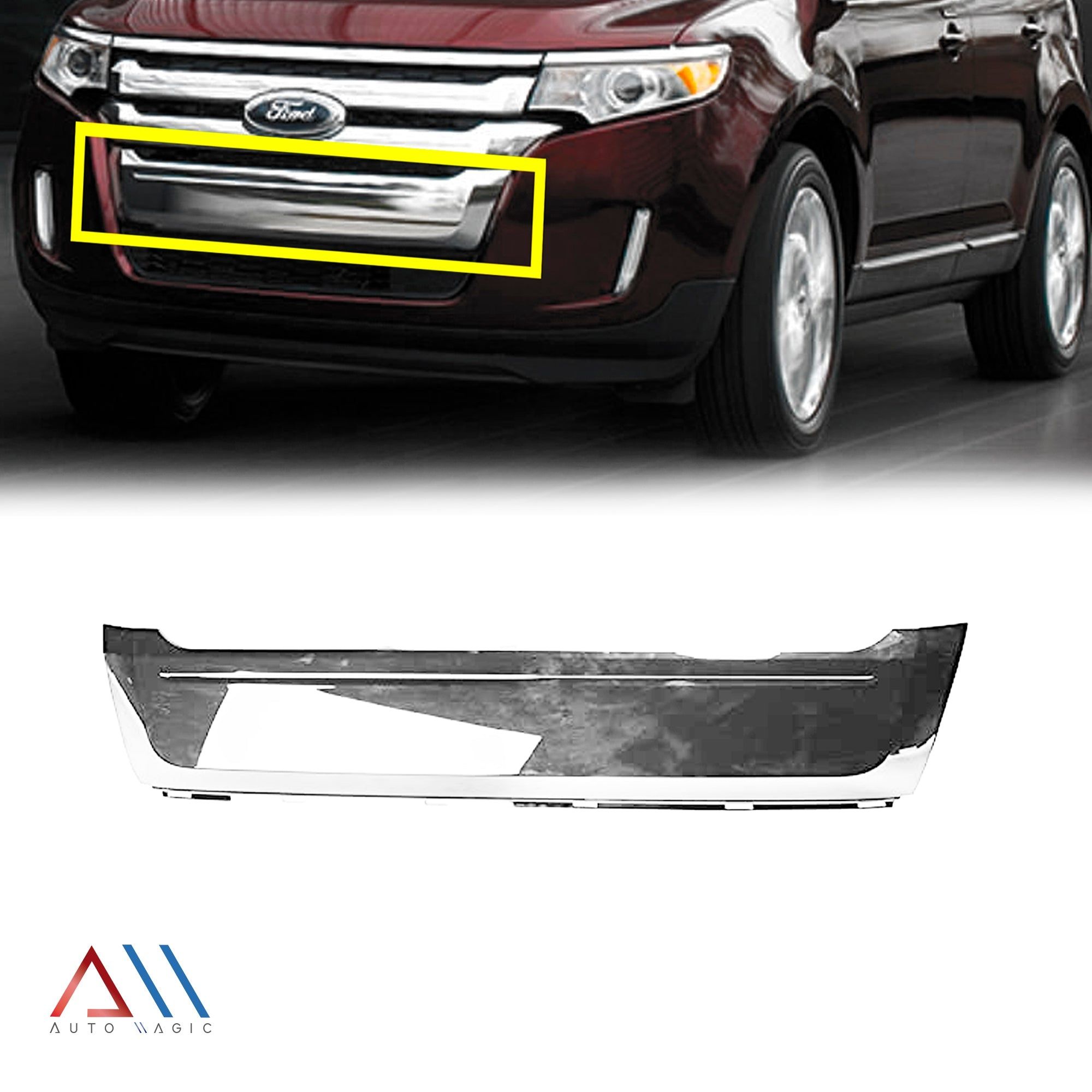 Moldura de parrilla inferior Ford edge 2011-2014 cromada