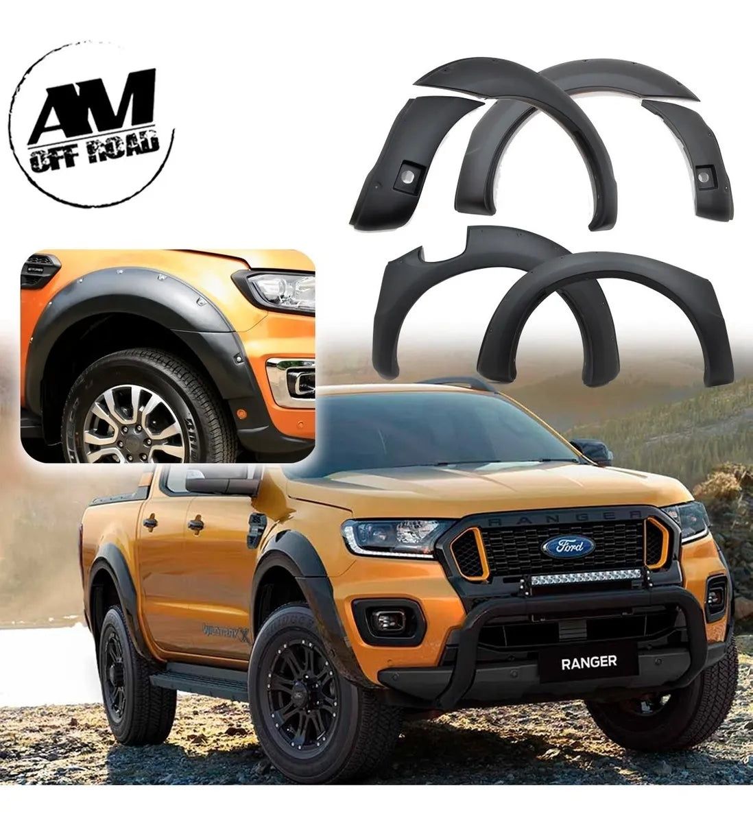 Cantonera Ford Ranger 2021-2022 Con Hoyo Sensor
