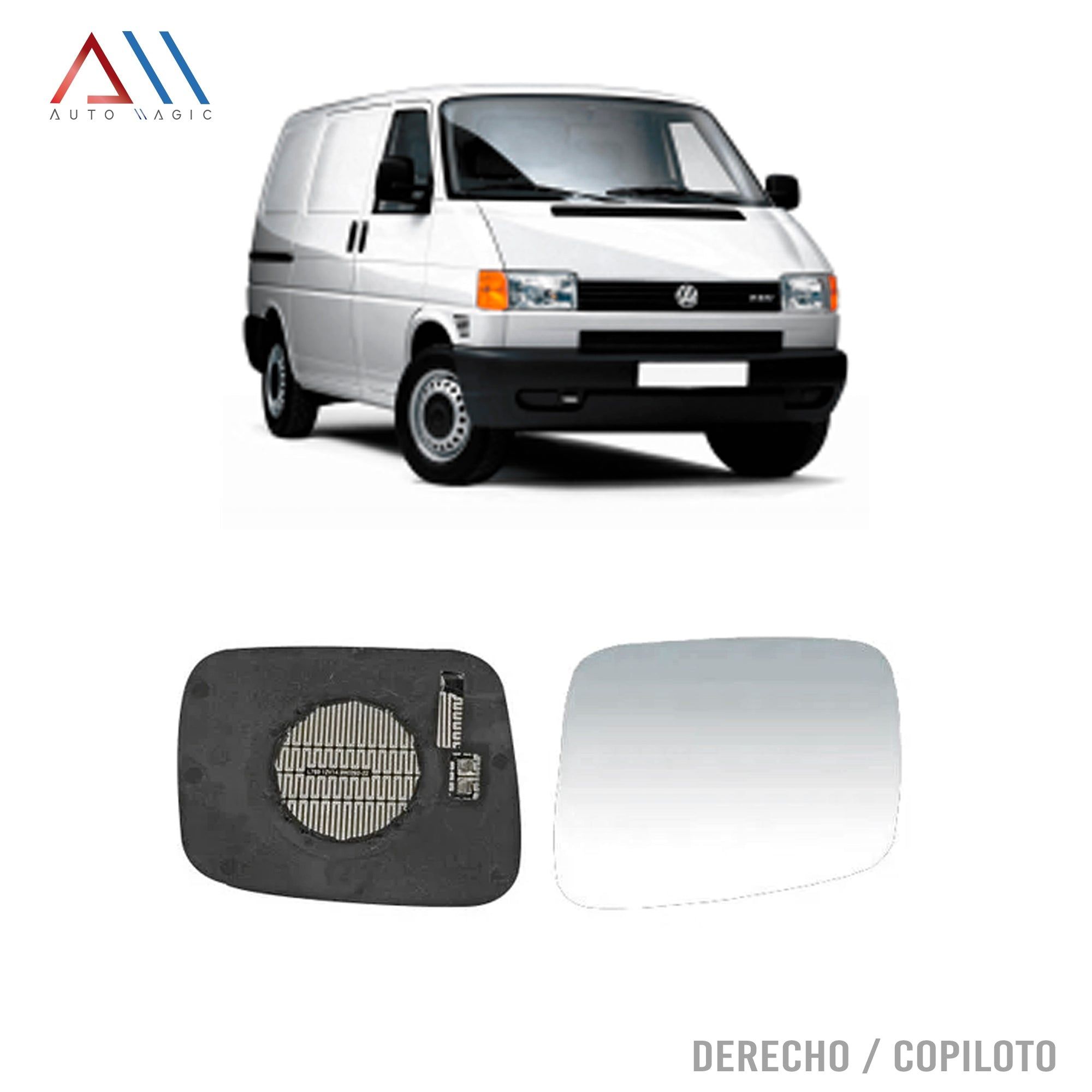Luna de Espejo Volkswagen Eurovan 2001-2004 Con Desempañante Derecho