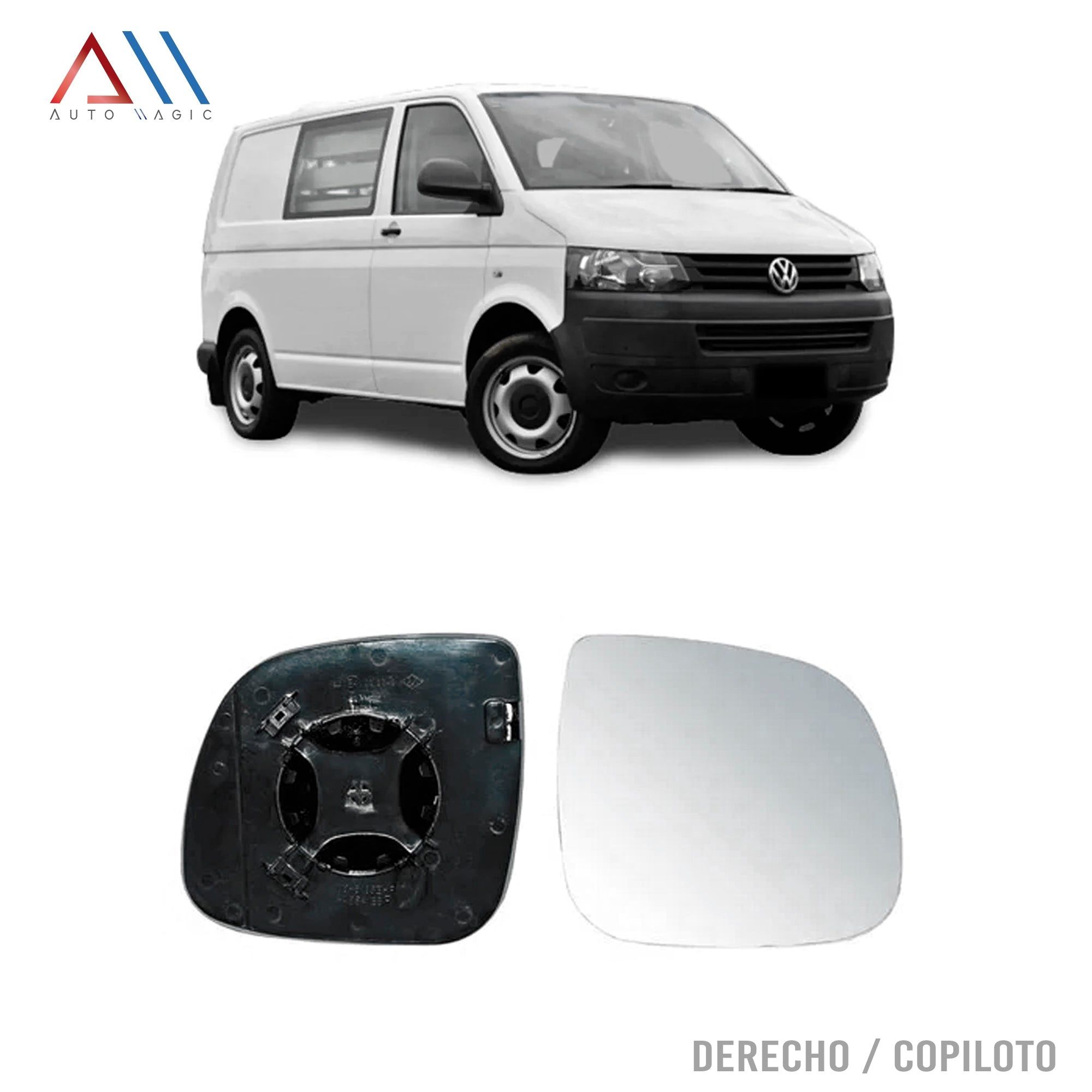 Luna de Espejo Volkswagen Transporter 2010-2020 Con Desempañante Derecho