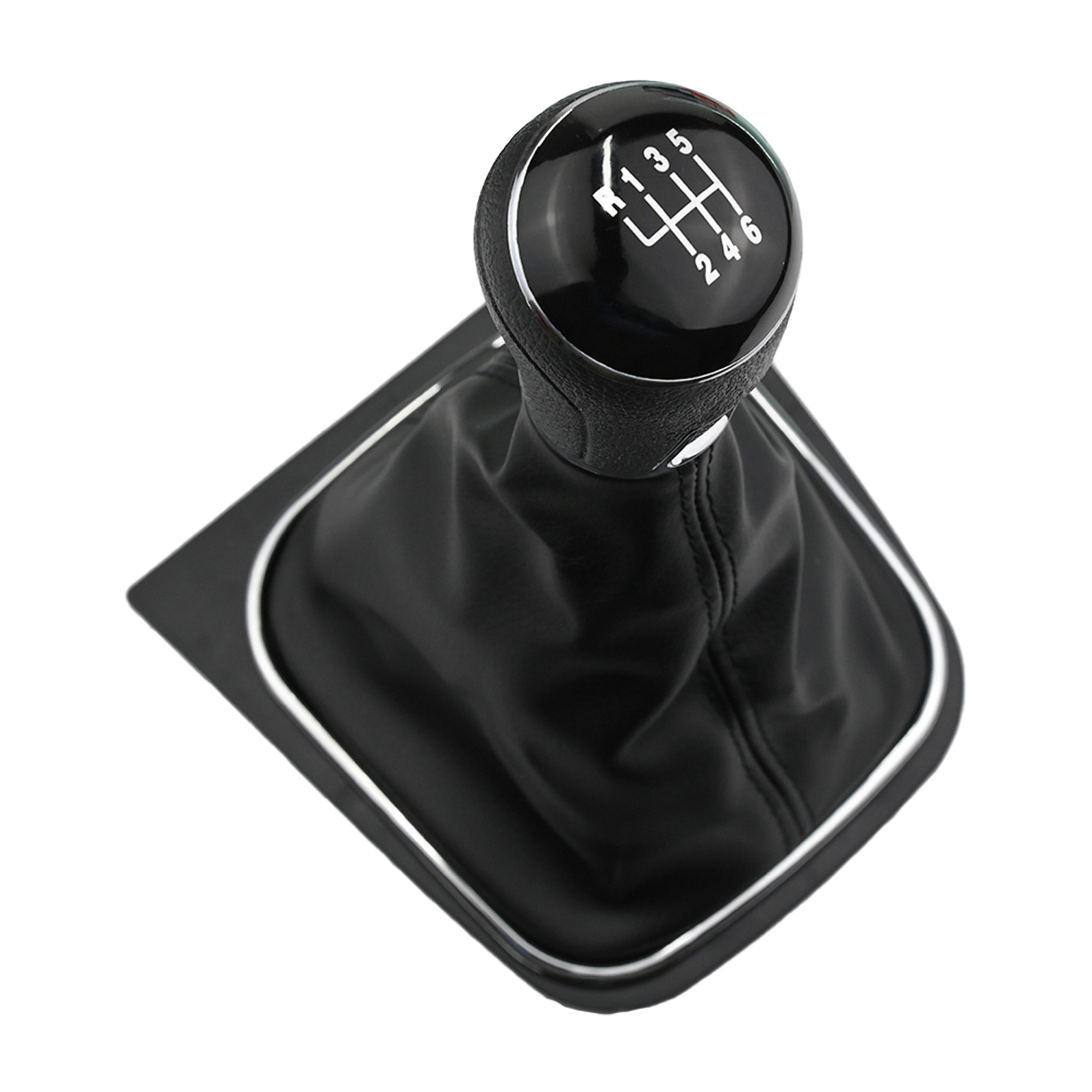Perilla Volkswagen Jetta Gli 2011-2017 Con Negro/Plata 6 Velocidades Vinipiel Tipo Original