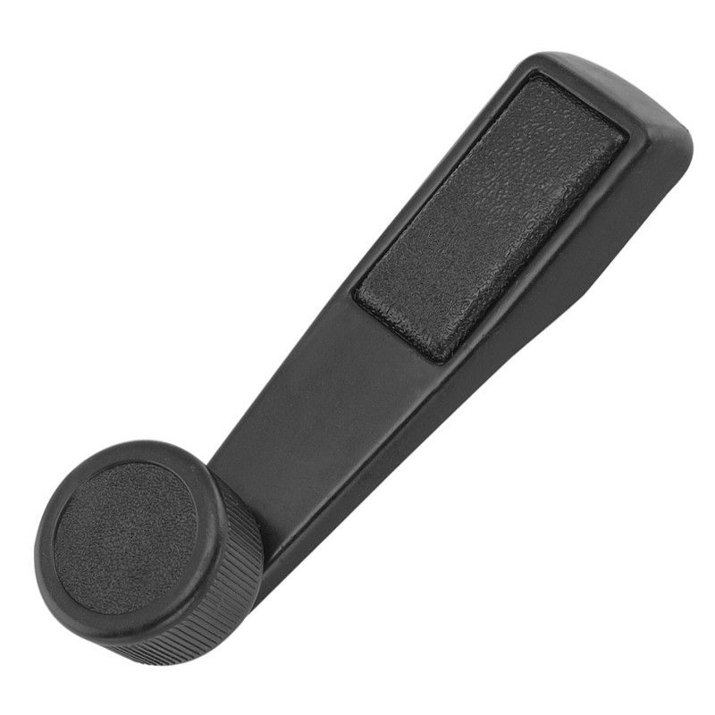 Manija De Elevar Mitsubishi L200 1987-1996 Base De Zinc Perilla Negra Plastico Negro Hushan