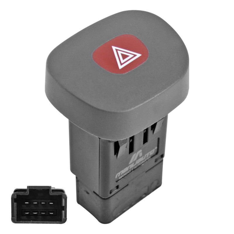 Boton De Intermitentes Nissan Platina 2002-2005 8 Pines 1 Tecla Gris 12V Manijauto