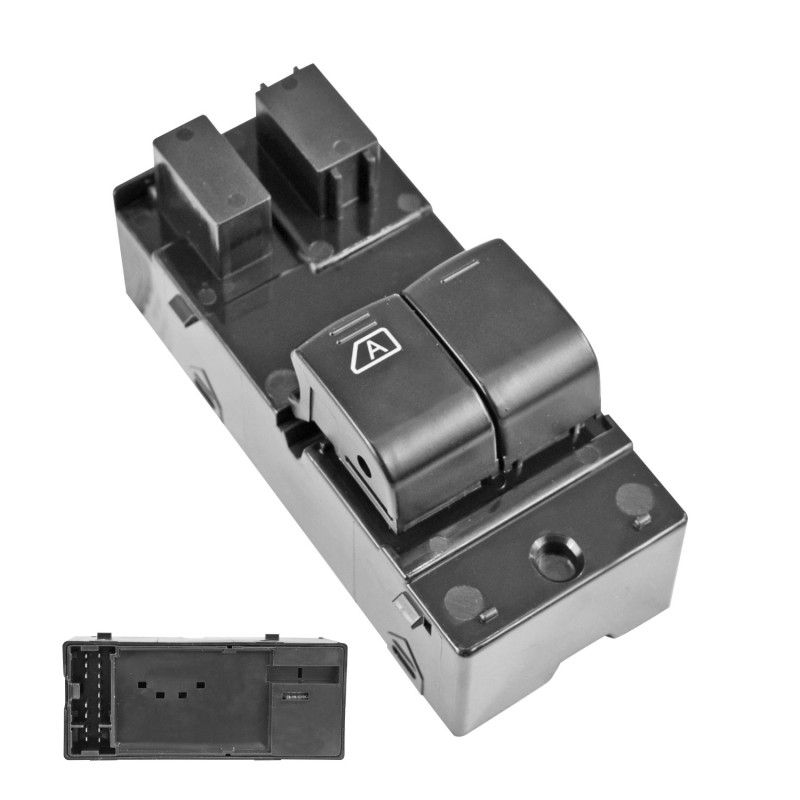 Control Electrico De Elevador Nissan Urvan 2003-2017 16 Pines 2 Teclas Negro 12V Manijauto