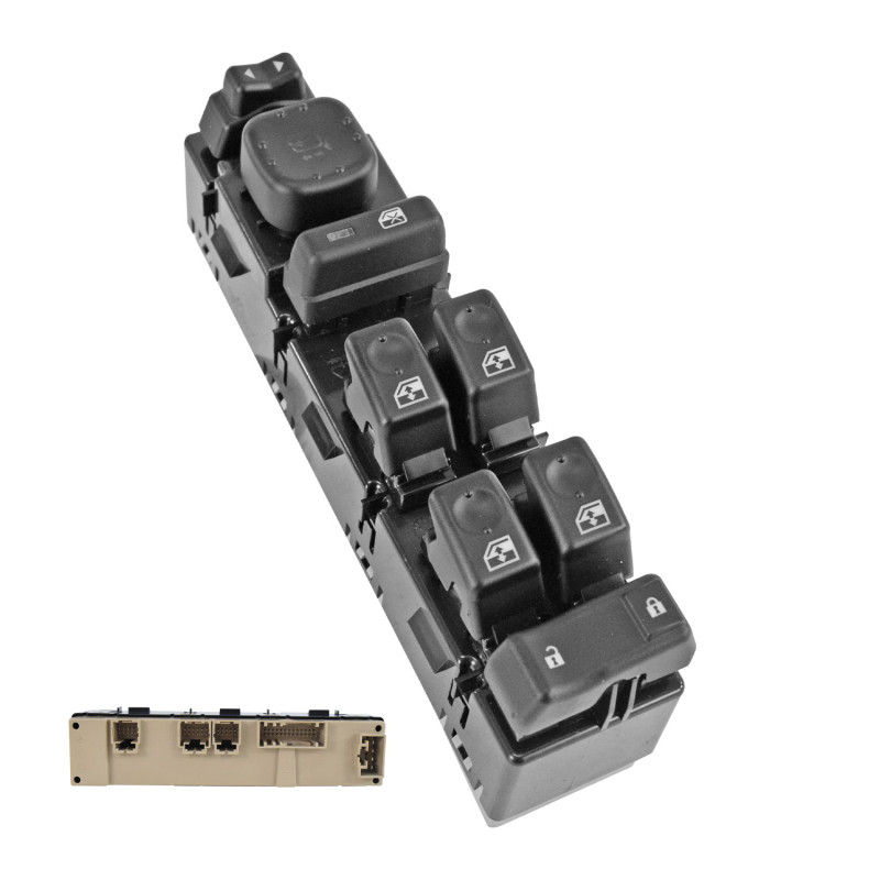 Control Electrico De Elevador Chevrolet Silverado 2003-2006 62 Pines 7 Teclas Negro Para Espejos Autoabatibles 12V Izquierdo Delantera Manijauto