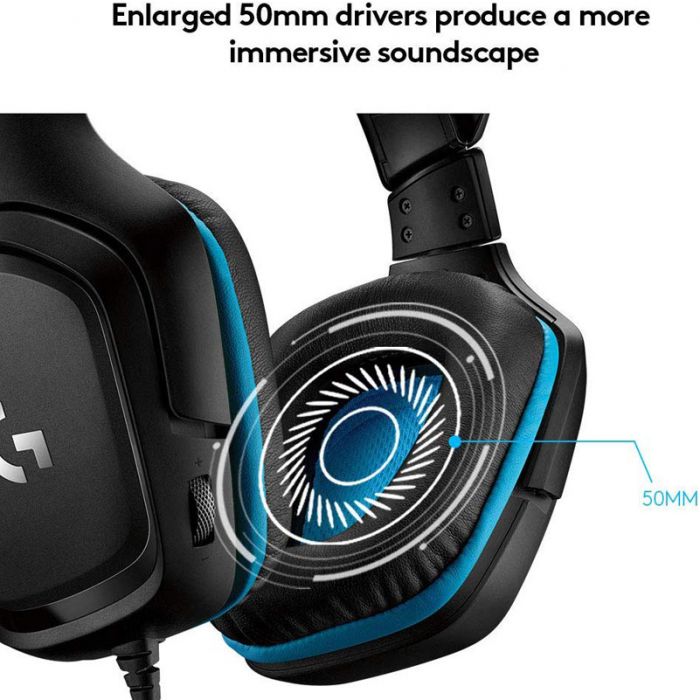 Logitech G432 7.1 Surround Sound Gaming Headset PS4