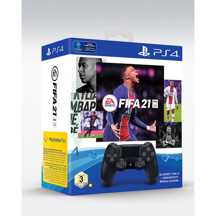 FIFA 21 PS4 with DualShock Controller & PlayStation Plus 14 Days Membership