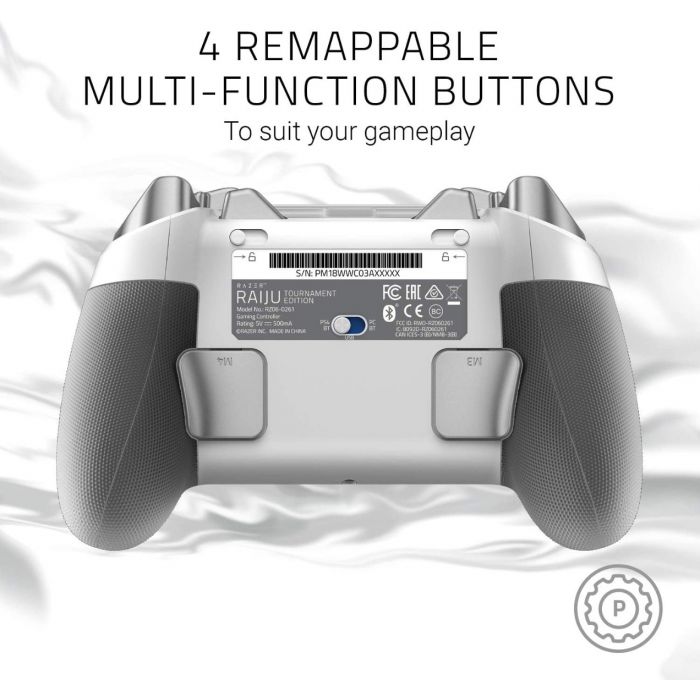 Razer Raiju Tournament Edition White Controller PS4 & PC